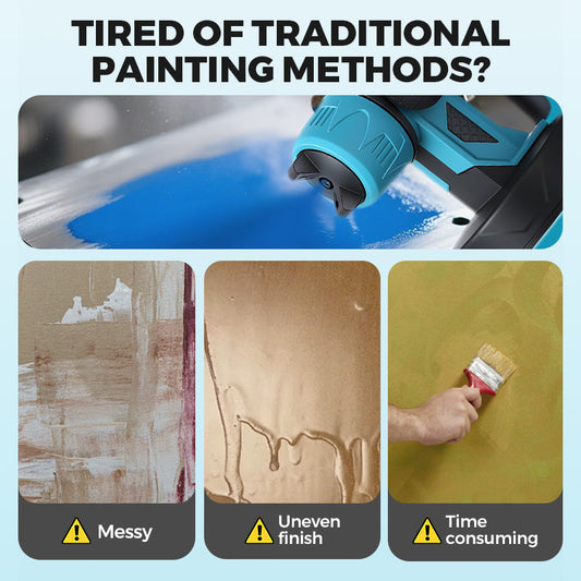 🛠️  Cordless Electric Paint Sprayer – HVLP Tech, Even Coating & Perfect for DIY & Gifts 🎁