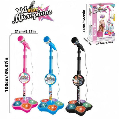 🎅Christmas Hot Sale 50% Off🎁 Microphone Toy, Karaoke Machine Toy with Light🎤