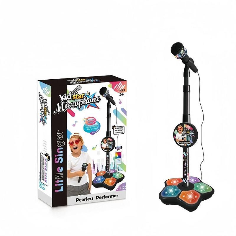 🎅Christmas Hot Sale 50% Off🎁 Microphone Toy, Karaoke Machine Toy with Light🎤