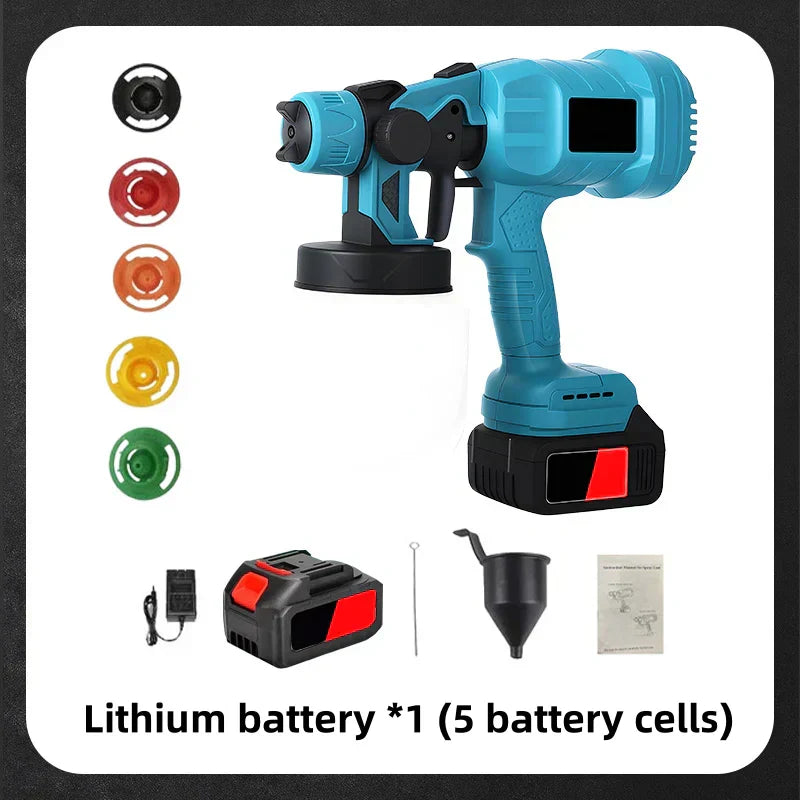 🛠️  Cordless Electric Paint Sprayer – HVLP Tech, Even Coating & Perfect for DIY & Gifts 🎁
