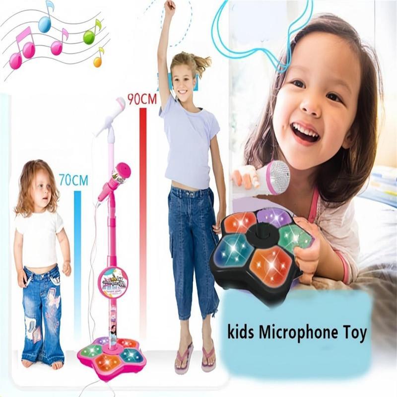 🎅Christmas Hot Sale 50% Off🎁 Microphone Toy, Karaoke Machine Toy with Light🎤