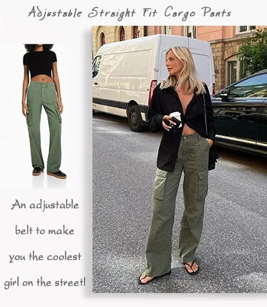 ✨Mother's Day Promotion✨-Adjustable Straight Fit Cargo Pants💥Buy 2 Free Shipping💥