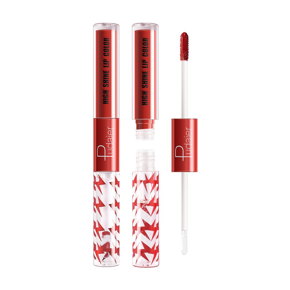 16 Colors Double Ended Highlighting Lip Gloss - High-shine Long-lasting