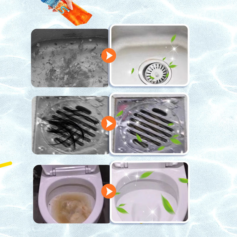 ✨Multifunctional pipe unclogger and odor-eliminating powder✨🚽💦