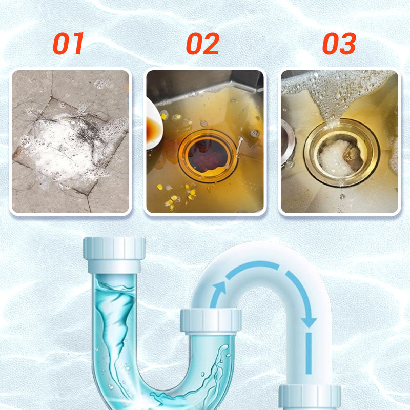 ✨Multifunctional pipe unclogger and odor-eliminating powder✨🚽💦