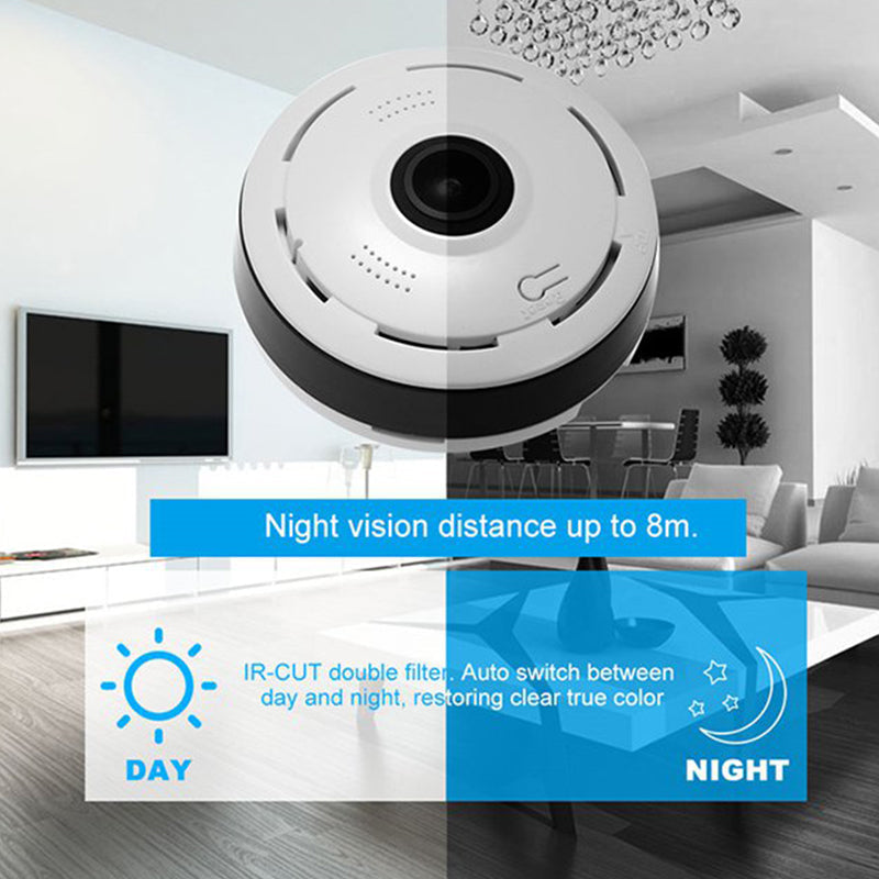 360-Degree Wireless Indoor Panoramic Camera