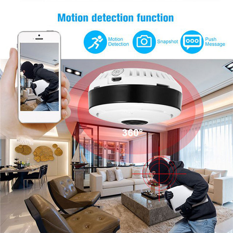 360-Degree Wireless Indoor Panoramic Camera