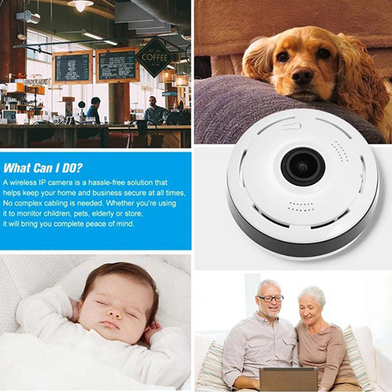 360-Degree Wireless Indoor Panoramic Camera