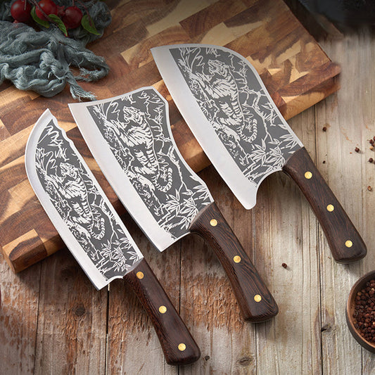 Durable Sharp Tiger Pattern Stainless Steel Knife