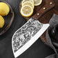 Durable Sharp Tiger Pattern Stainless Steel Knife