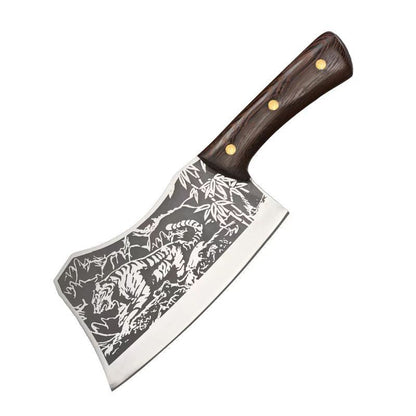 Durable Sharp Tiger Pattern Stainless Steel Knife