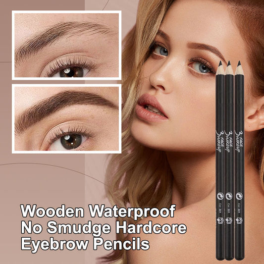 Wooden Waterproof Long Lasting Hardcore Eyebrow Pencils