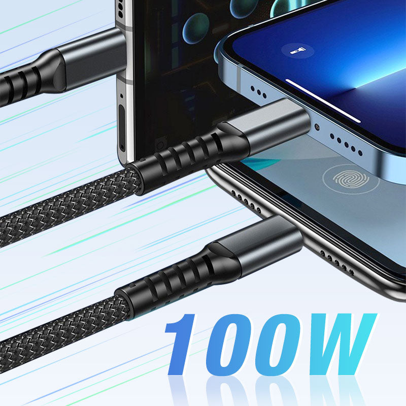 💥Limited Time 50% OFF🔥⚡Transparent Luminous 3-in-1 Super Fast Charging Cable