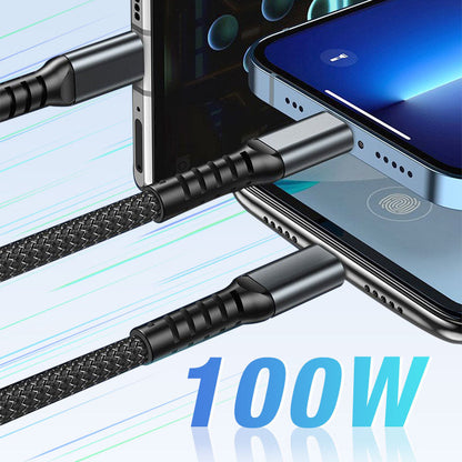 💥Limited Time 50% OFF🔥⚡Transparent Luminous 3-in-1 Super Fast Charging Cable