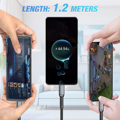💥Limited Time 50% OFF🔥⚡Transparent Luminous 3-in-1 Super Fast Charging Cable