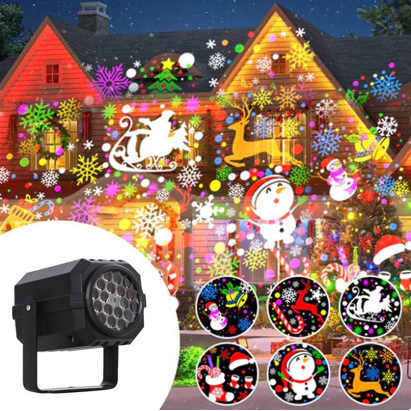 🎅Christmas Hot Sale 50% Off🎁Rotating LED Christmas Pattern Projector Light