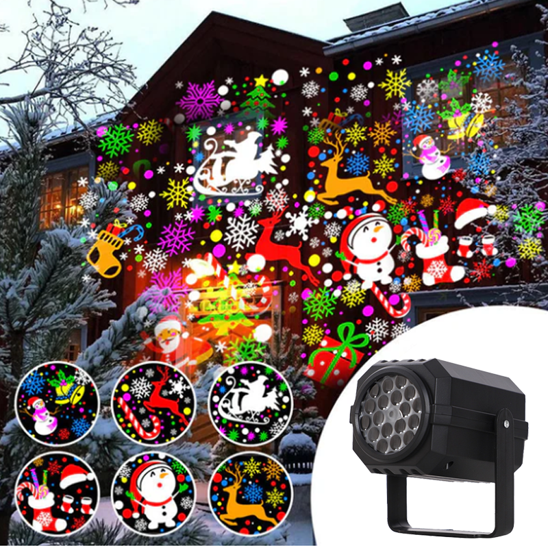 🎅Christmas Hot Sale 50% Off🎁Rotating LED Christmas Pattern Projector Light