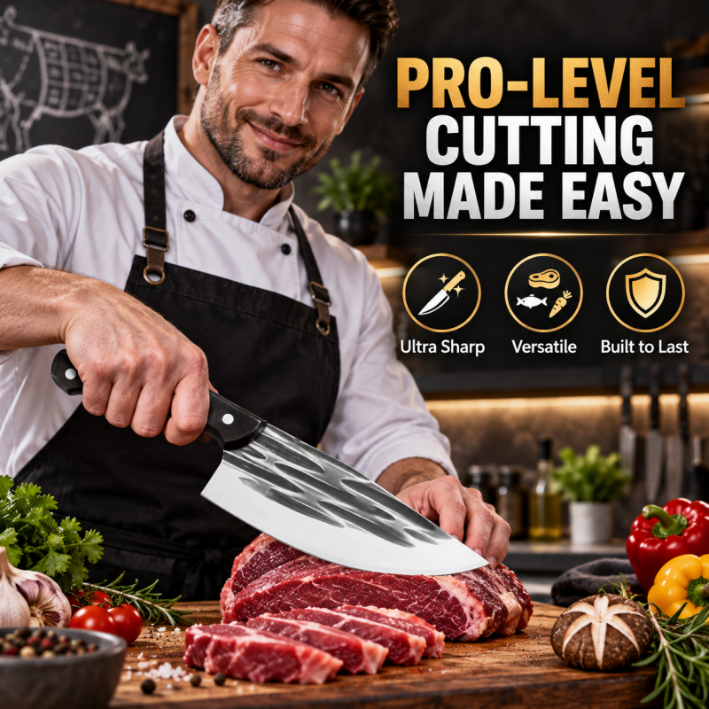 Ultra-Sharp Kitchen Butcher Knife