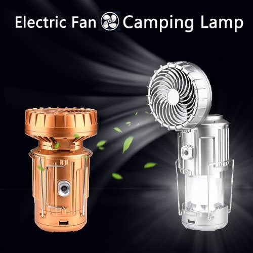 🔥 Summer Hot Sale 🔥 - Portable Solar Camping Light With Fan