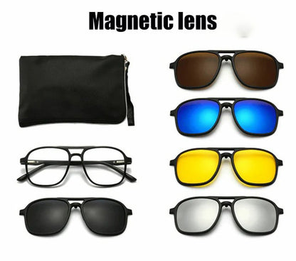 💥Limited Time Offer💥Replaceable lens 6 -in -1 Sunglasses Set