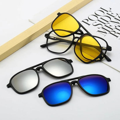 💥Limited Time Offer💥Replaceable lens 6 -in -1 Sunglasses Set