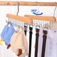 Wooden Belt Hanger for Closet with 8 Hooks