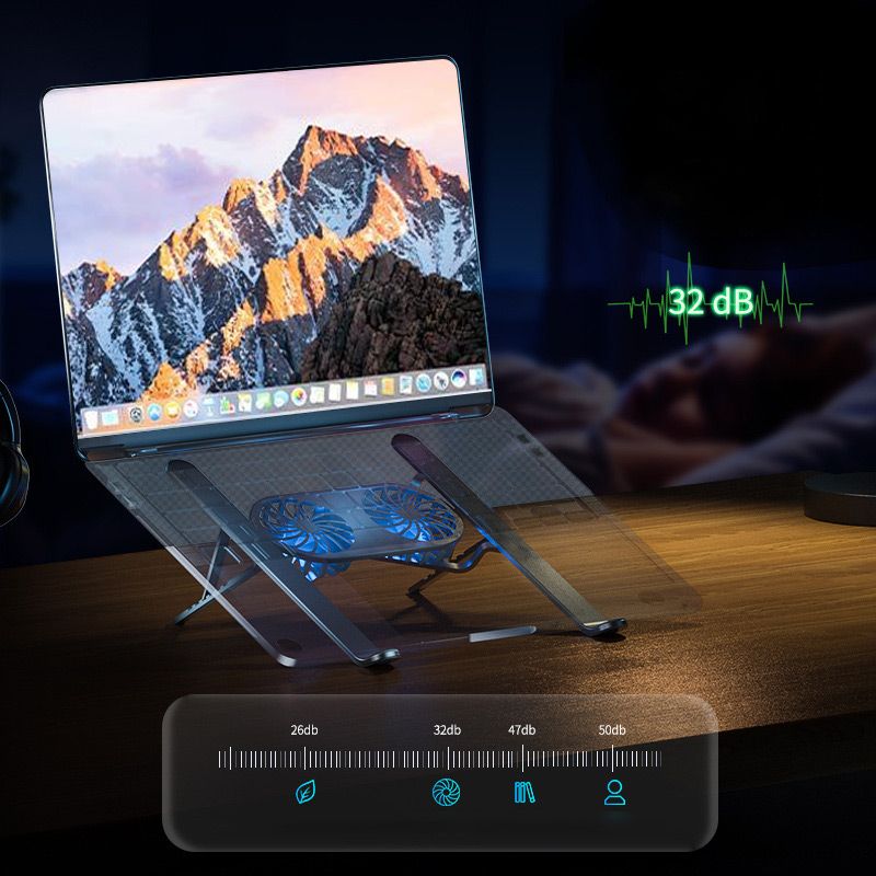 Laptop Heightened Holder with Cooling Fan