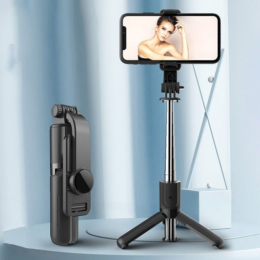 Bluetooth Selfie Stick Tripod with Telephone Stand and Beauty Fill-in Lighting