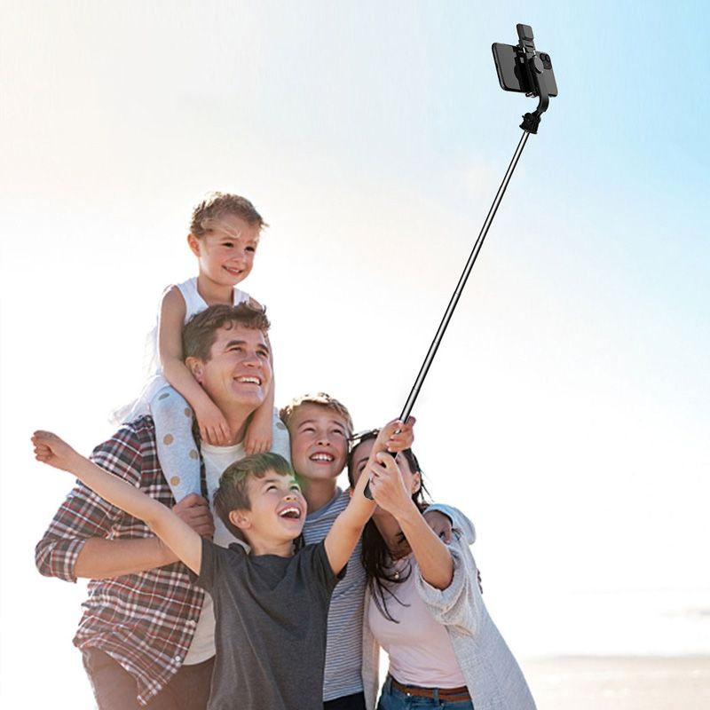 Bluetooth Selfie Stick Tripod with Telephone Stand and Beauty Fill-in Lighting