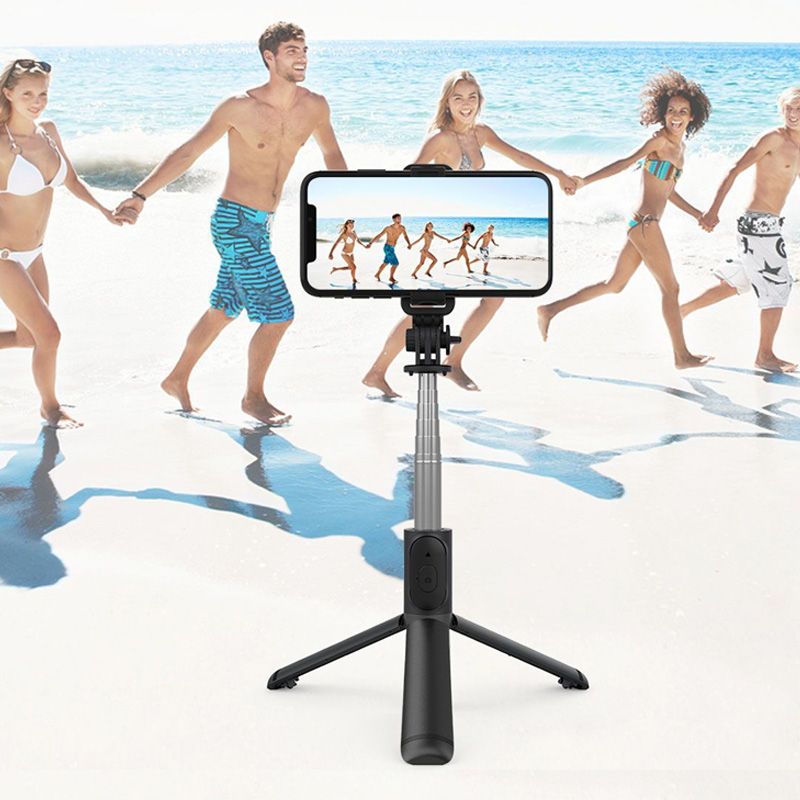 Bluetooth Selfie Stick Tripod with Telephone Stand and Beauty Fill-in Lighting