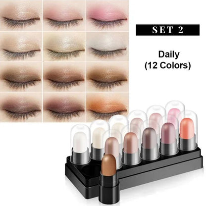 15 Color Highlighter Eyeshadow Pencil Waterproof Glitter Eye Shadow Eyeliner Pen