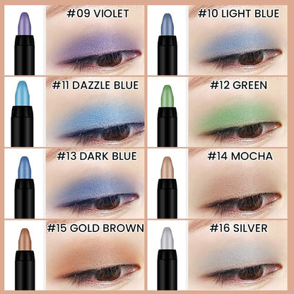 15 Color Highlighter Eyeshadow Pencil Waterproof Glitter Eye Shadow Eyeliner Pen