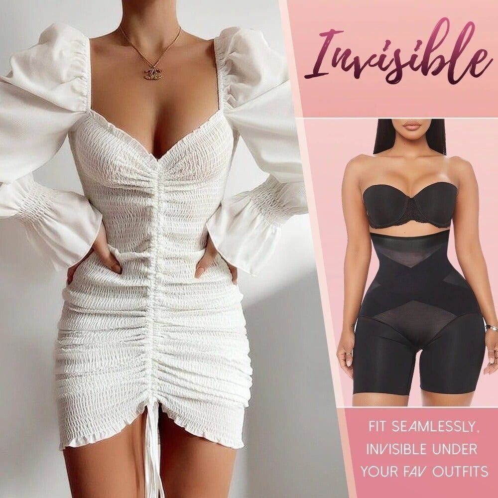 【2023 Upgrade】Cross Compression High Waisted Shaper