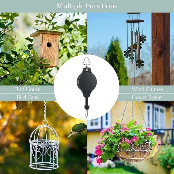 🌸Last Day 49% 0FF🌳Plant Pulley Set For Garden Baskets Pots, Birds Feeder