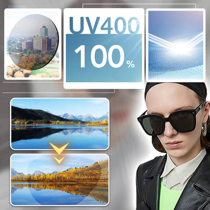 Polarized sunglasses for sun protection and myopia