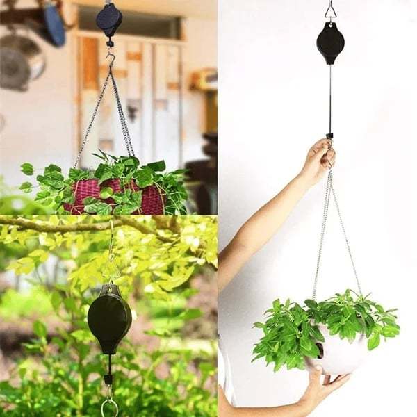 🌸Last Day 49% 0FF🌳Plant Pulley Set For Garden Baskets Pots, Birds Feeder