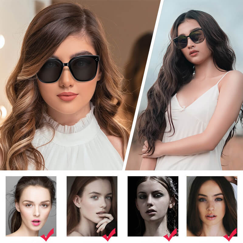 Polarized sunglasses for sun protection and myopia