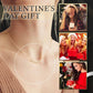 Lucky four-leaf clover & heart-shaped necklace