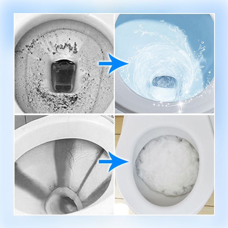 Toilet Cleaning Effervescent Tablets - No Need to Brush