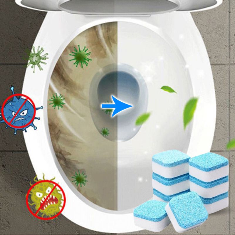 Toilet Cleaning Effervescent Tablets - No Need to Brush