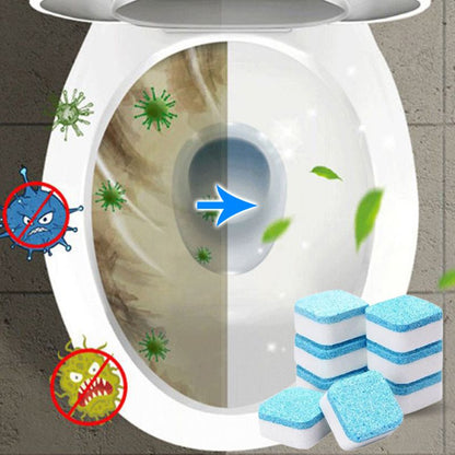 Toilet Cleaning Effervescent Tablets - No Need to Brush