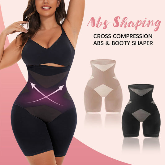 【2023 Upgrade】Cross Compression High Waisted Shaper