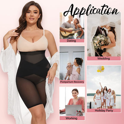 【2023 Upgrade】Cross Compression High Waisted Shaper