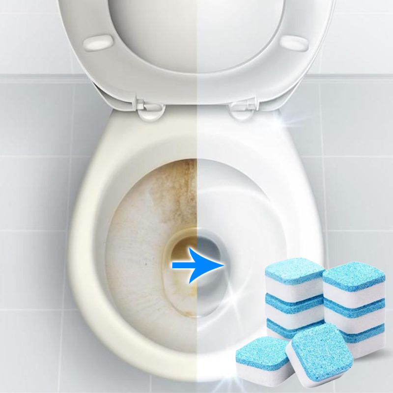 Toilet Cleaning Effervescent Tablets - No Need to Brush