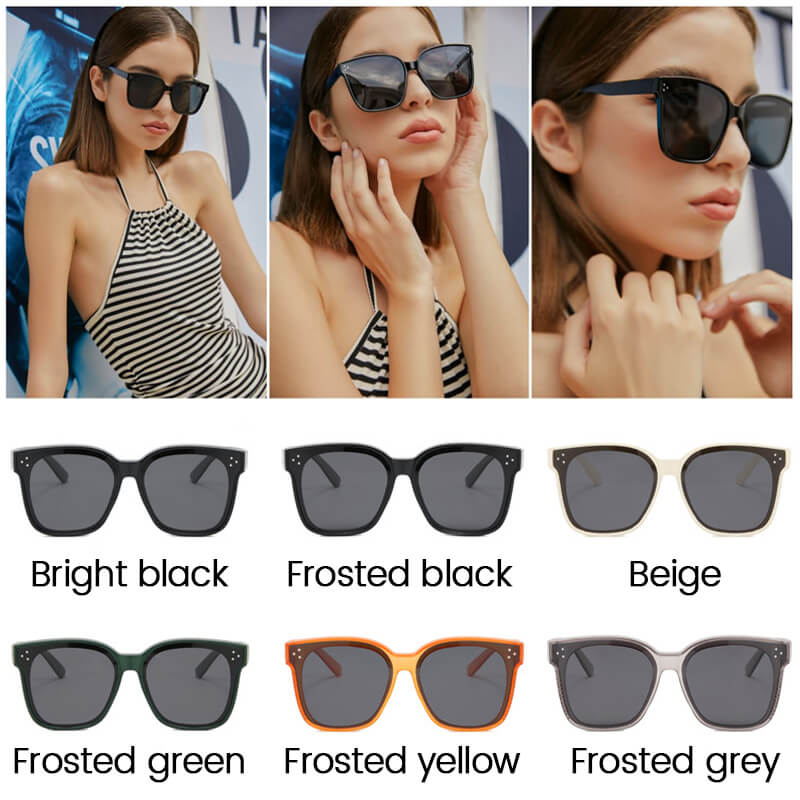 Polarized sunglasses for sun protection and myopia