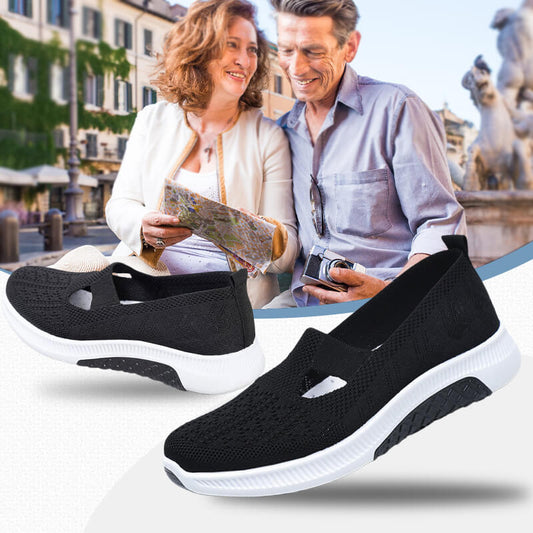 Flat non-slip slip-on shoes