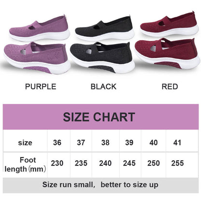 Flat non-slip slip-on shoes