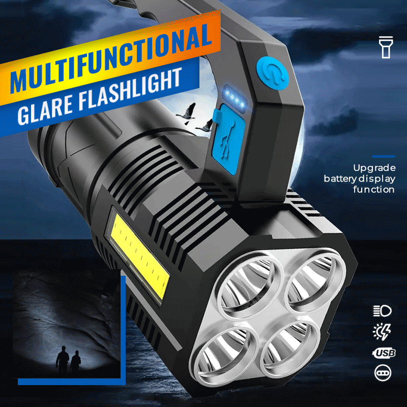 Multifunctional Glare Flashlight - molnyonon Blue