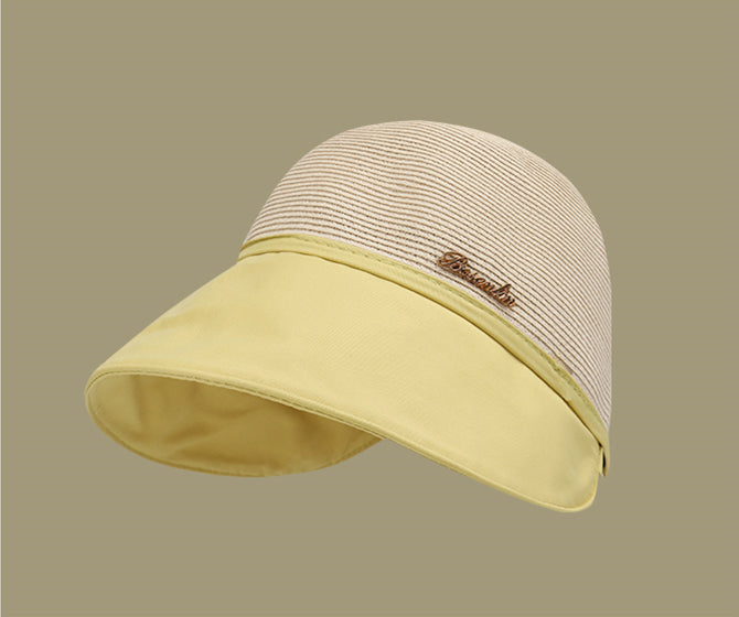 Hepburn style sunscreen cap in summer