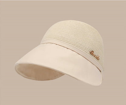 Hepburn style sunscreen cap in summer